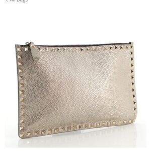 Valentino Metallic Gold Pouch